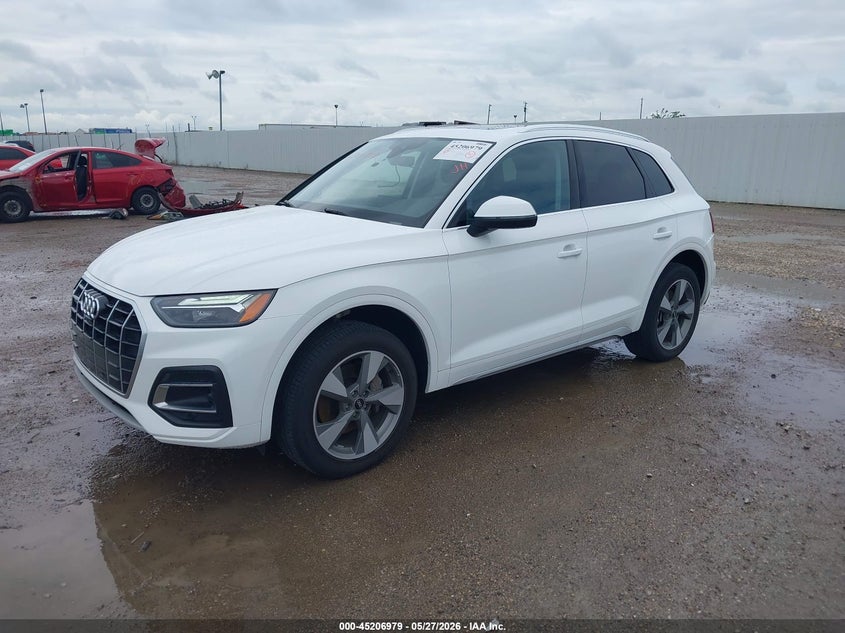 2023 Audi Q5 VIN WA1BBAFY7P2059996 IAAI salvage auction — LEFT REAR, Original (Texas), sold $16,600 on 2026-08-02 (photo 2)