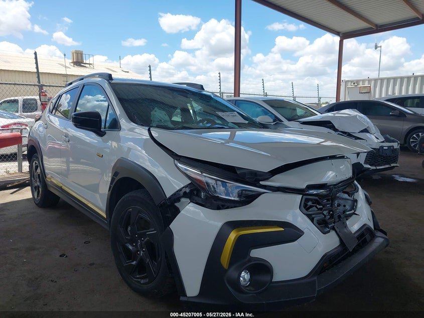 2024 Subaru Xv VIN 4S4GUHF61R3834721 IAAI salvage auction — FRONT & REAR, Salvage Title, sold $25 on 2026-07-09 (photo 1)