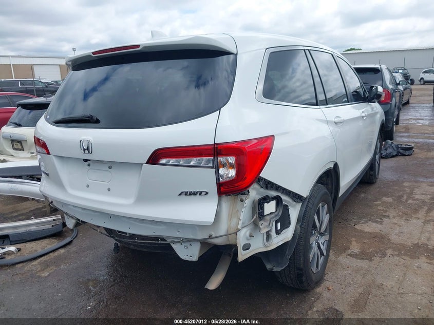 2022 Honda Pilot VIN 5FNYF6H53NB018747 IAAI salvage auction — REAR END, Salvage Title, sold $10,100 on 2026-08-01 (photo 4)