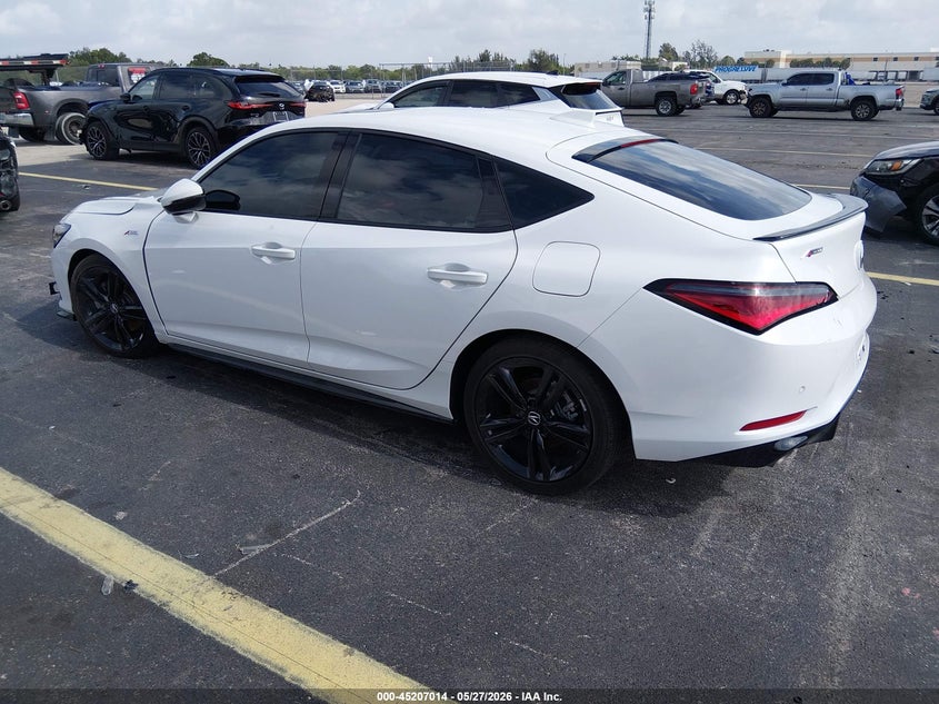2026 Acura Integra VIN 19UDE4H65TA006296 IAAI salvage auction — RIGHT FRONT, Rebuildable (Florida), sold $7,900 on 2026-07-30 (photo 3)