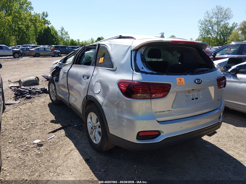 2019 Kia Sorento VIN 5XYPGDA38KG574675 IAAI salvage auction — ROLLOVER, Salvage Title, sold $400 on 2026-07-14 (photo 3)