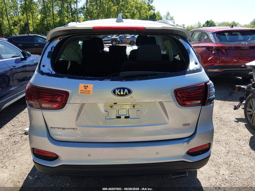 2019 Kia Sorento VIN 5XYPGDA38KG574675 IAAI salvage auction — ROLLOVER, Salvage Title, sold $400 on 2026-07-14 (photo 6)