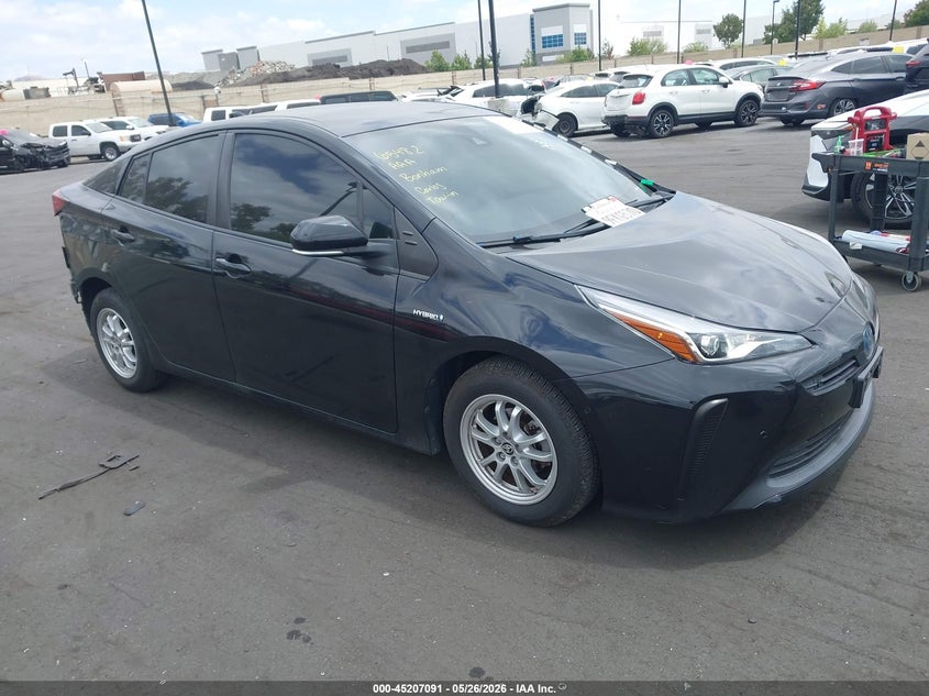 2021 Toyota Prius VIN JTDKAMFU4M3134957 IAAI salvage auction — LEFT REAR, Salvage Certificate (California), sold $2,100 on 2026-07-24 (photo 1)