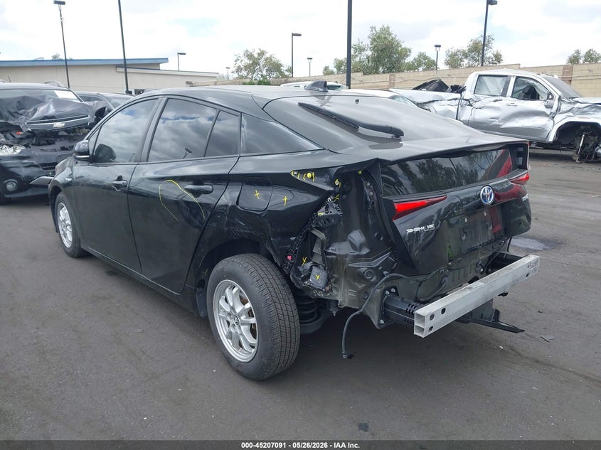 2021 Toyota Prius VIN JTDKAMFU4M3134957 IAAI salvage auction — LEFT REAR, Salvage Certificate (California), sold $2,100 on 2026-07-24 (photo 6)