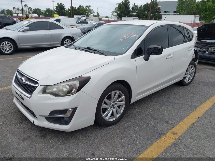 2016 Subaru Impreza VIN JF1GPAB67G8222540 IAAI salvage auction — NORMAL WEAR, Salvage (California), sold $675 on 2026-07-14 (photo 2)