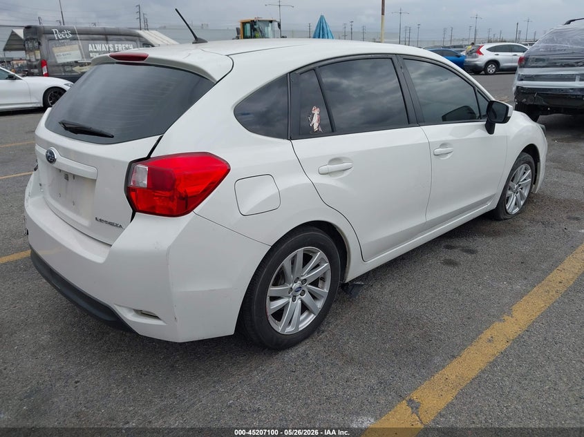 2016 Subaru Impreza VIN JF1GPAB67G8222540 IAAI salvage auction — NORMAL WEAR, Salvage (California), sold $675 on 2026-07-14 (photo 4)