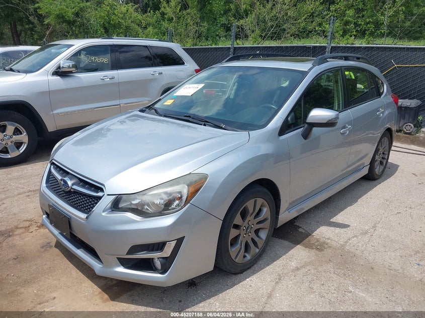 2015 Subaru Impreza VIN JF1GPAU68FH283147 IAAI salvage auction — HAIL, Salvage Title, sold $1,100 on 2026-07-11 (photo 2)