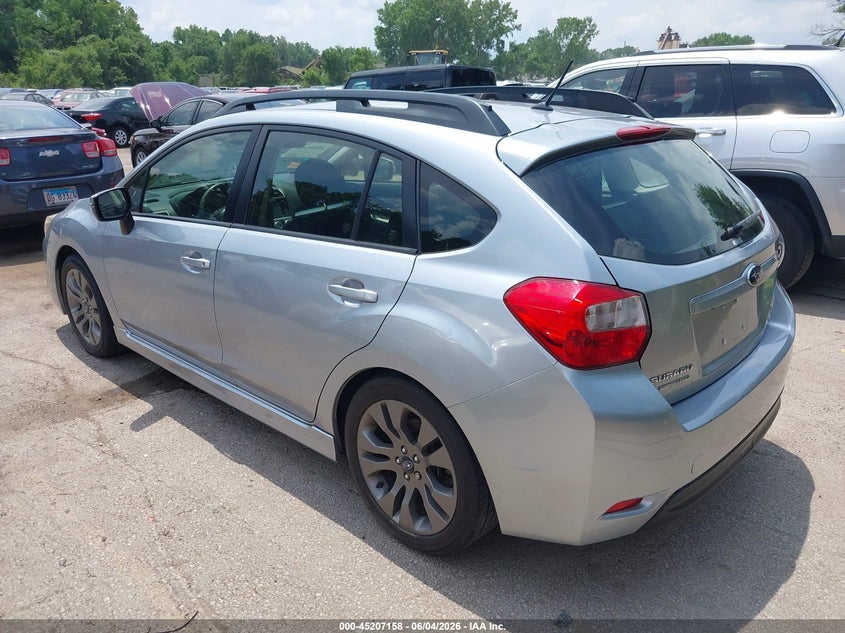 2015 Subaru Impreza VIN JF1GPAU68FH283147 IAAI salvage auction — HAIL, Salvage Title, sold $1,100 on 2026-07-11 (photo 3)