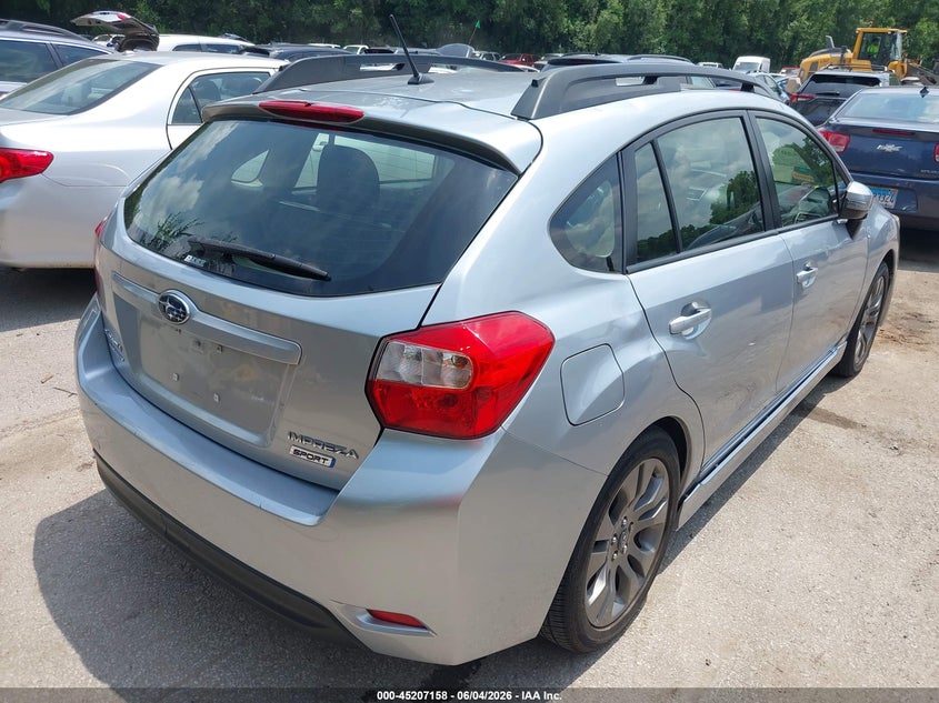 2015 Subaru Impreza VIN JF1GPAU68FH283147 IAAI salvage auction — HAIL, Salvage Title, sold $1,100 on 2026-07-11 (photo 4)