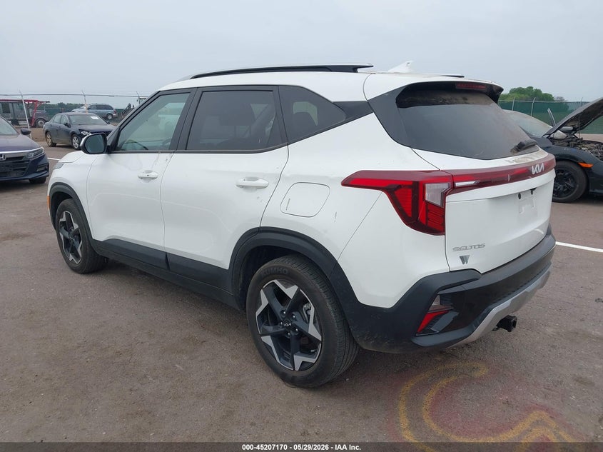 2025 Kia Seltos VIN KNDEU2AA9S7687146 IAAI salvage auction — HAIL, Salvage Title, sold $10,000 on 2026-08-18 (photo 3)
