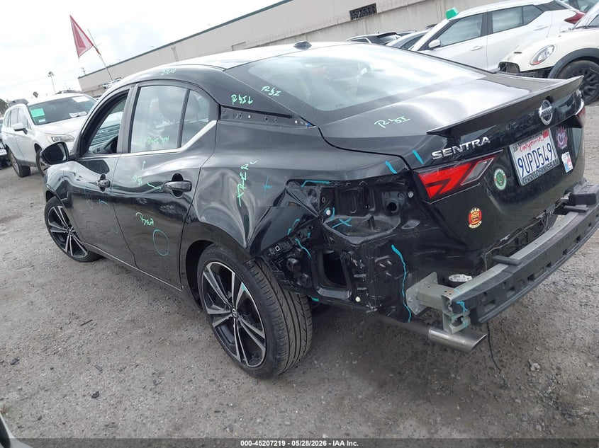 2021 Nissan Sentra VIN 3N1AB8DV5MY219246 IAAI salvage auction — LEFT REAR, Salvage Title, sold $4,000 on 2026-07-12 (photo 3)