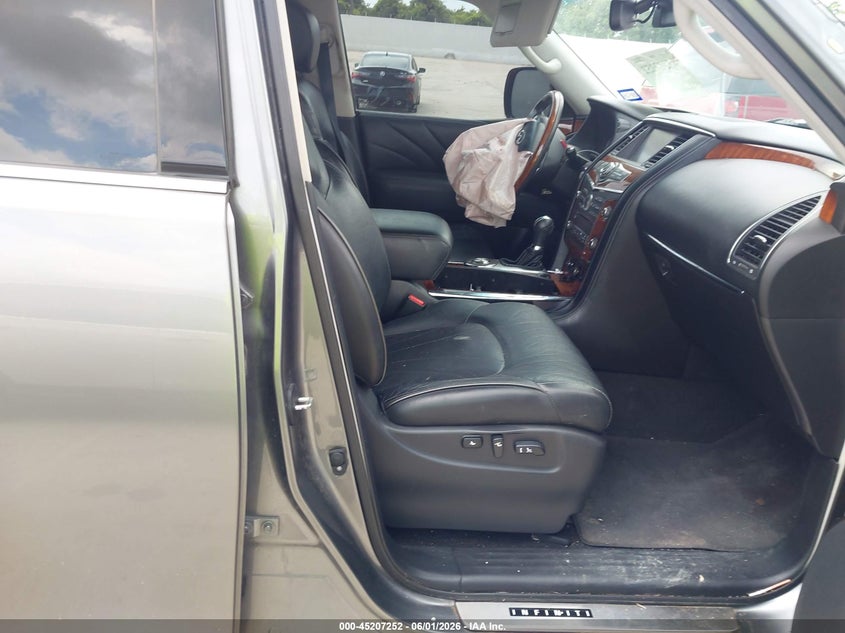 2015 Infiniti Qx80 VIN JN8AZ2ND9F9770224 IAAI salvage auction — FRONT END, Salvage Title, sold $1,300 on 2026-07-31 (photo 5)