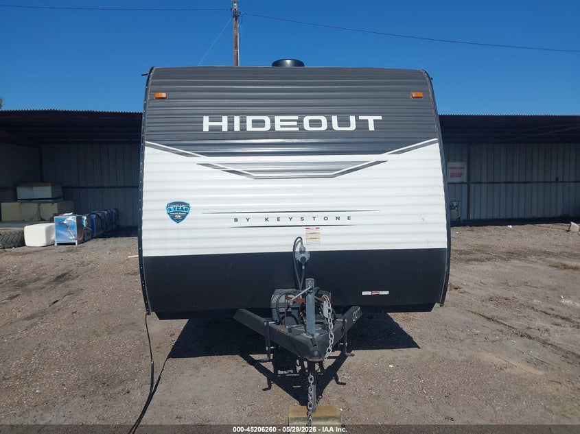 2022 Keystone Hideout VIN 4YDTH1G15NW251270 IAAI salvage auction — HAIL, Original (Texas), sold $5,600 on 2026-09-02 (photo 6)