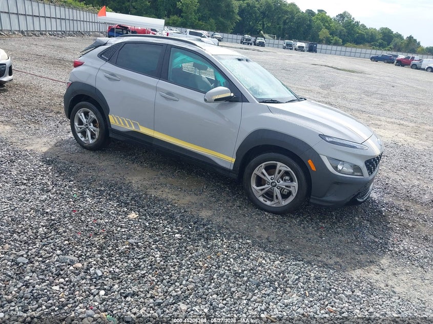 2023 Hyundai Kona VIN KM8K32ABXPU061656 IAAI salvage auction — ROLLOVER, Salvage Title, sold $3,825 on 2026-07-27 (photo 1)