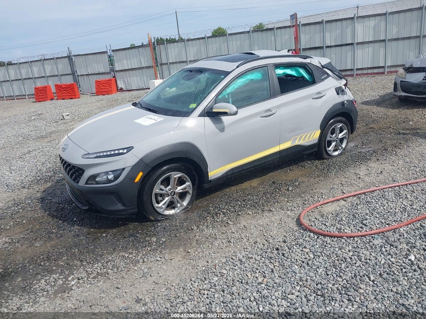 2023 Hyundai Kona VIN KM8K32ABXPU061656 IAAI salvage auction — ROLLOVER, Salvage Title, sold $3,825 on 2026-07-27 (photo 2)