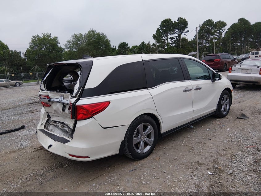 2018 Honda Odyssey VIN 5FNRL6H79JB058792 IAAI salvage auction — REAR END, Salvage Title, sold $5,250 on 2026-07-27 (photo 4)