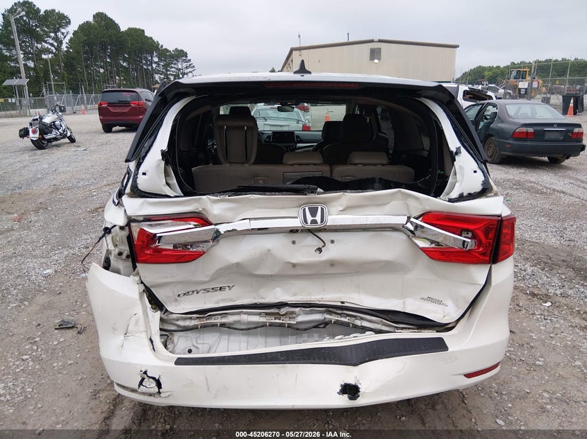 2018 Honda Odyssey VIN 5FNRL6H79JB058792 IAAI salvage auction — REAR END, Salvage Title, sold $5,250 on 2026-07-27 (photo 6)