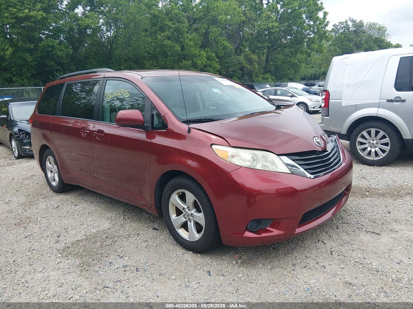 2013 Toyota Sienna VIN 5TDKK3DC5DS371229 IAAI salvage auction — LEFT FRONT, Salvage (Ohio), sold $2,350 on 2026-07-07 (photo 1)