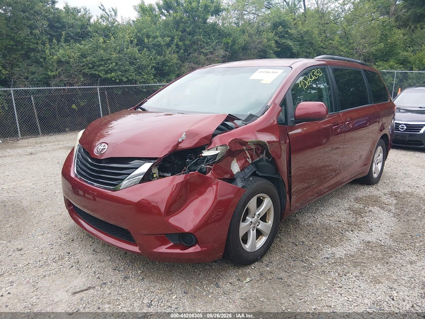 2013 Toyota Sienna VIN 5TDKK3DC5DS371229 IAAI salvage auction — LEFT FRONT, Salvage (Ohio), sold $2,350 on 2026-07-07 (photo 2)