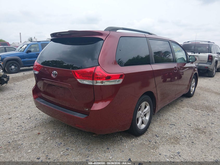 2013 Toyota Sienna VIN 5TDKK3DC5DS371229 IAAI salvage auction — LEFT FRONT, Salvage (Ohio), sold $2,350 on 2026-07-07 (photo 4)