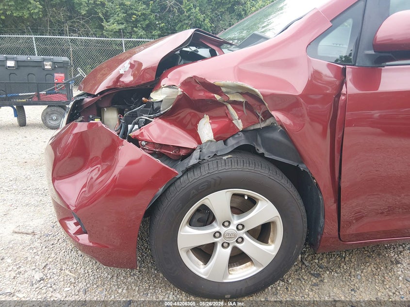 2013 Toyota Sienna VIN 5TDKK3DC5DS371229 IAAI salvage auction — LEFT FRONT, Salvage (Ohio), sold $2,350 on 2026-07-07 (photo 6)