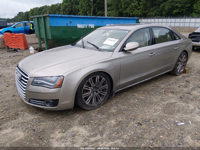 2014 Audi A8 VIN WAURGAFDXEN006351 IAAI salvage auction — ELECTRICAL, Salvage (Georgia), sold $3,600 on 2026-07-09 (photo 2)