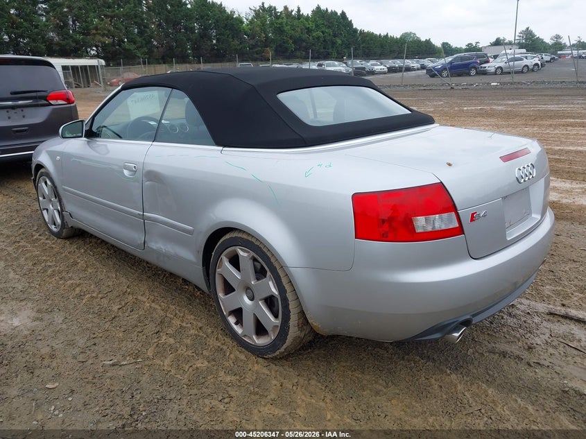2005 Audi S4 VIN WUARL48H35K901491 IAAI salvage auction — LEFT SIDE, Clear (Virginia), sold $4,400 on 2026-07-13 (photo 3)
