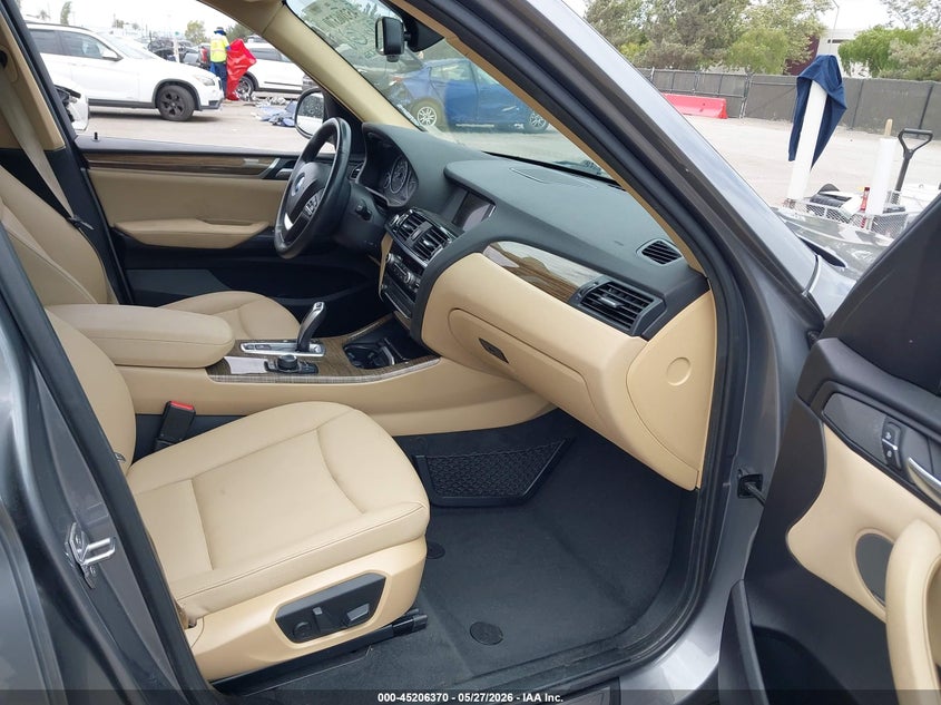 2017 BMW X3 VIN 5UXWX7C50H0U40980 IAAI salvage auction — LEFT FRONT, Salvage (California), sold $3,150 on 2026-07-29 (photo 5)