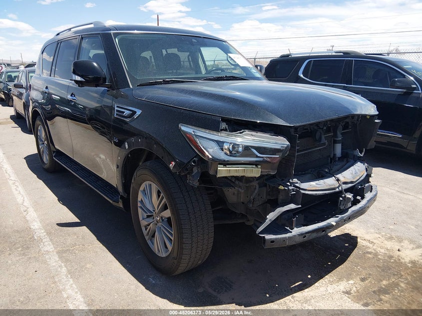 2020 Infiniti Qx80 VIN JN8AZ2NF0L9701953 IAAI salvage auction — FRONT END, Salvage Title, sold $6,700 on 2026-07-15 (photo 1)