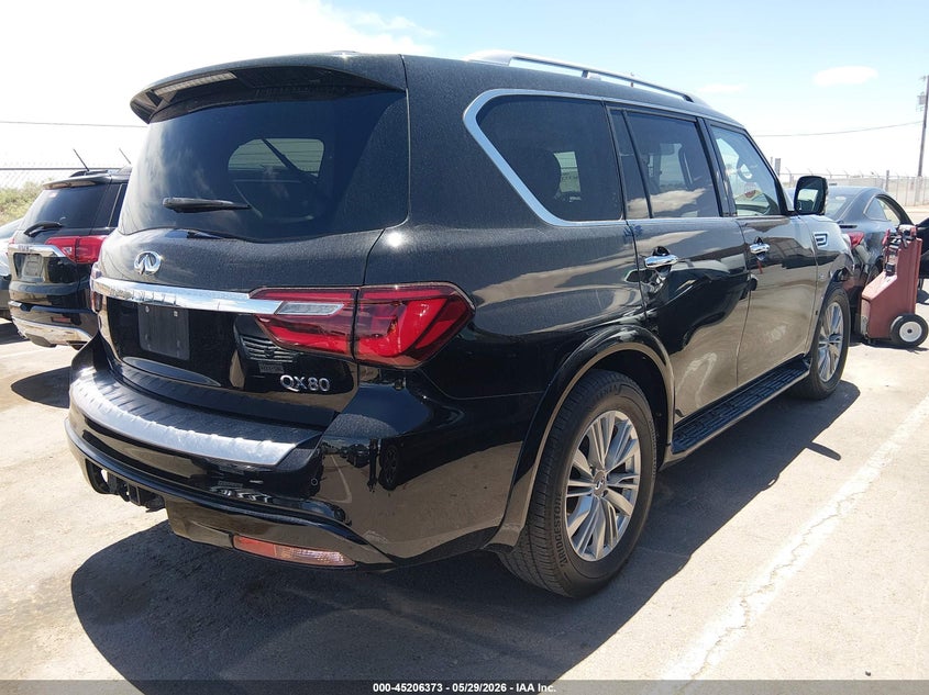 2020 Infiniti Qx80 VIN JN8AZ2NF0L9701953 IAAI salvage auction — FRONT END, Salvage Title, sold $6,700 on 2026-07-15 (photo 4)
