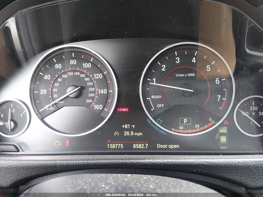 2015 BMW 3er VIN WBA3C1C53FP853068 IAAI salvage auction — NORMAL WEAR, Clear (Montana), sold $700 on 2026-07-24 (photo 7)