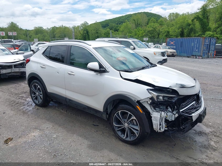 2021 Buick Encore gx VIN KL4MMESL8MB166622 IAAI salvage auction — FRONT END, Salvage Title, sold $2,550 on 2026-07-07 (photo 1)