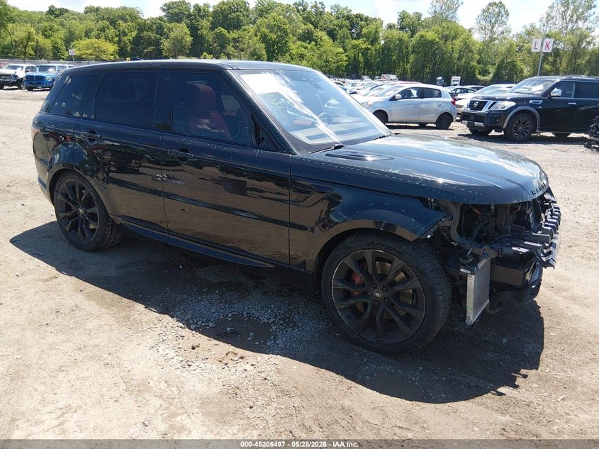 2020 Land rover Range rover sport VIN SALWS2RU4LA716476 IAAI salvage auction — FRONT END, Salvage Title, sold $1,650 on 2026-07-31 (photo 1)