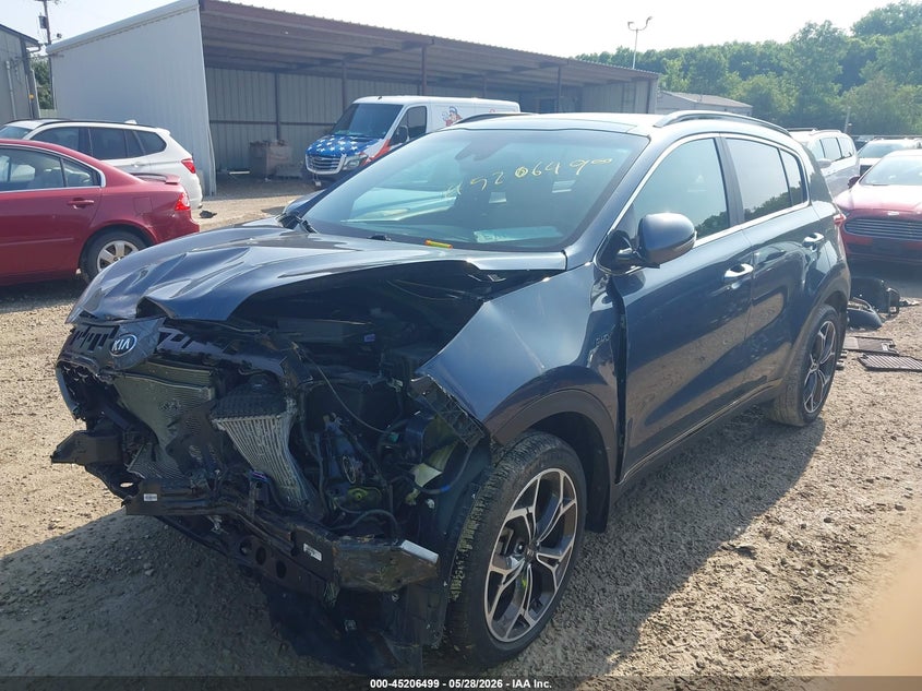 2022 Kia Sportage VIN KNDPRCA67N7006272 IAAI salvage auction — FRONT END, Salvage Title, sold $3,325 on 2026-07-29 (photo 2)