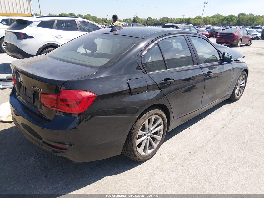 2018 BMW 3er VIN WBA8E5G50JNU45973 IAAI salvage auction — FRONT END, Salvage Title, sold $450 on 2026-09-08 (photo 4)