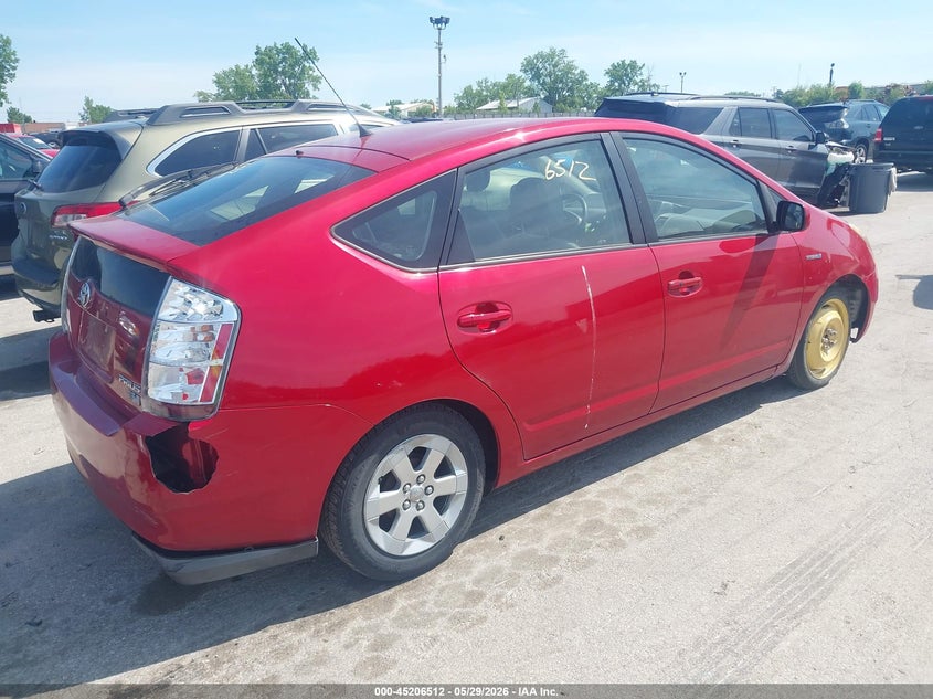 2008 Toyota Prius VIN JTDKB20U087698615 IAAI salvage auction — REAR END, Salvage (Illinois), sold $750 on 2026-07-16 (photo 4)