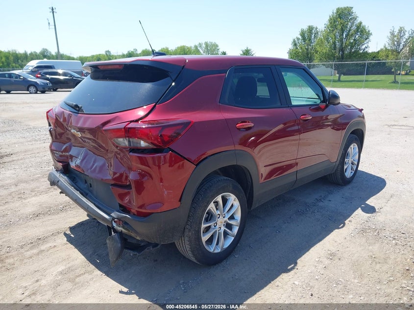 2025 Chevrolet Trailblazer VIN KL79MNSLXSB151951 IAAI salvage auction — REAR END, Salvage Title, sold $5,325 on 2026-07-14 (photo 4)