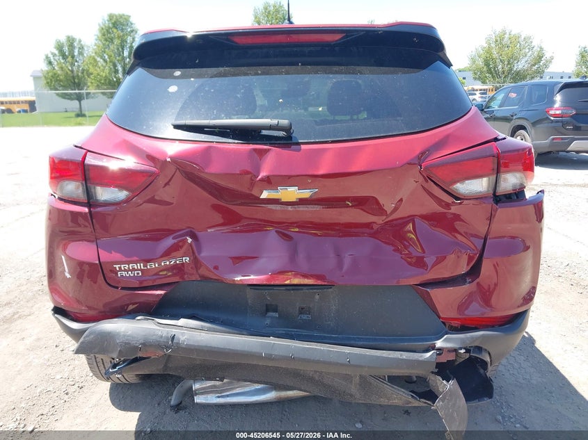 2025 Chevrolet Trailblazer VIN KL79MNSLXSB151951 IAAI salvage auction — REAR END, Salvage Title, sold $5,325 on 2026-07-14 (photo 6)