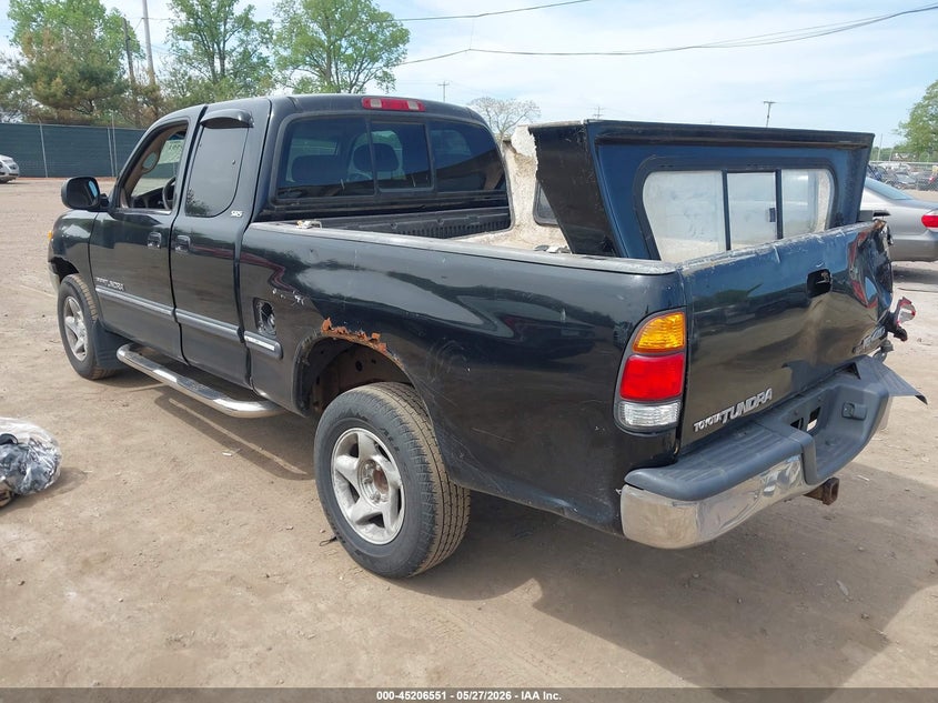 2001 Toyota Tundra VIN 5TBBT44151S187270 IAAI salvage auction — RIGHT REAR, Clear (Indiana), sold $975 on 2026-07-14 (photo 3)