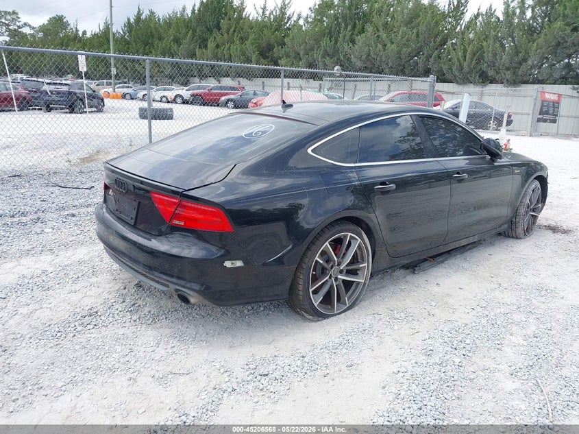 2012 Audi A7 VIN WAU2GAFC4CN105219 IAAI salvage auction — FRONT END, Clear (Florida), sold $25 on 2026-07-23 (photo 4)