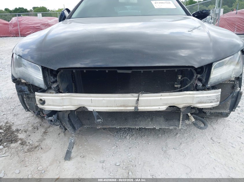 2012 Audi A7 VIN WAU2GAFC4CN105219 IAAI salvage auction — FRONT END, Clear (Florida), sold $25 on 2026-07-23 (photo 6)
