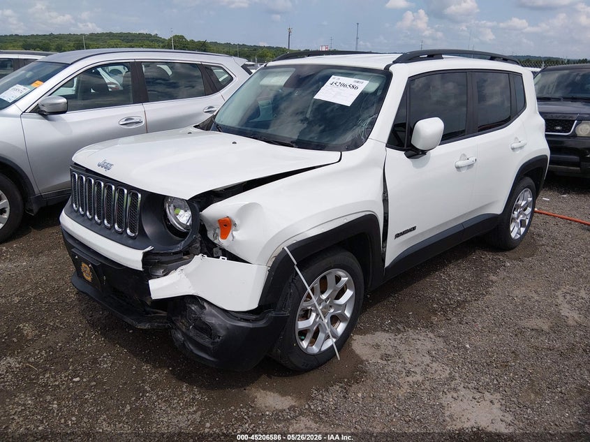 2016 Jeep Renegade VIN ZACCJABT0GPD08233 IAAI salvage auction — FRONT END, Clear (Oklahoma), sold $1,500 on 2026-07-28 (photo 2)