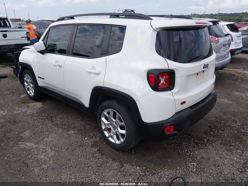 2016 Jeep Renegade VIN ZACCJABT0GPD08233 IAAI salvage auction — FRONT END, Clear (Oklahoma), sold $1,500 on 2026-07-28 (photo 3)