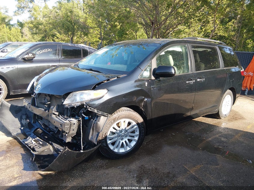 2015 Toyota Sienna VIN 5TDYK3DC5FS599471 IAAI salvage auction — FRONT END, Salvage (Kansas), sold $3,125 on 2026-07-08 (photo 2)