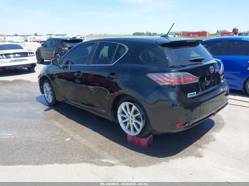 2012 Lexus Ct VIN JTHKD5BH1C2072295 IAAI salvage auction — FRONT END, Salvage (Nebraska), sold $1,100 on 2026-07-23 (photo 3)