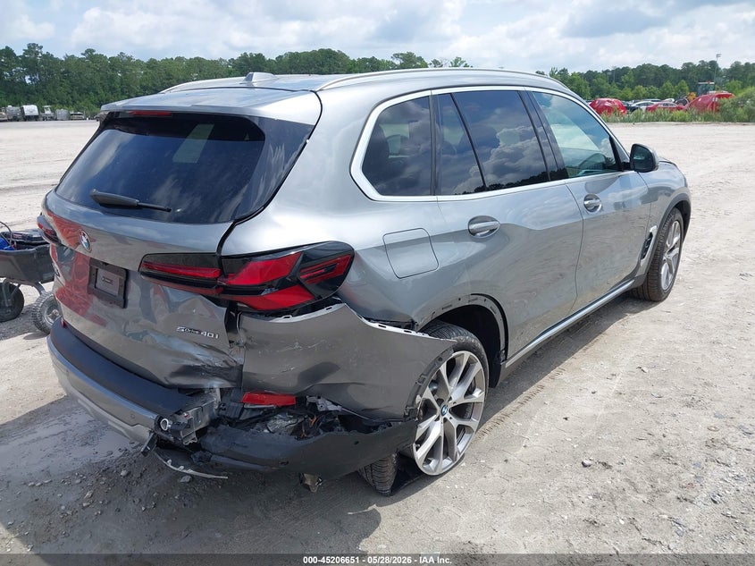 2025 BMW X5 VIN 5UX13EU01S9W95332 IAAI salvage auction — RIGHT REAR, Salvage (North Carolina), sold $31,800 on 2026-07-30 (photo 4)