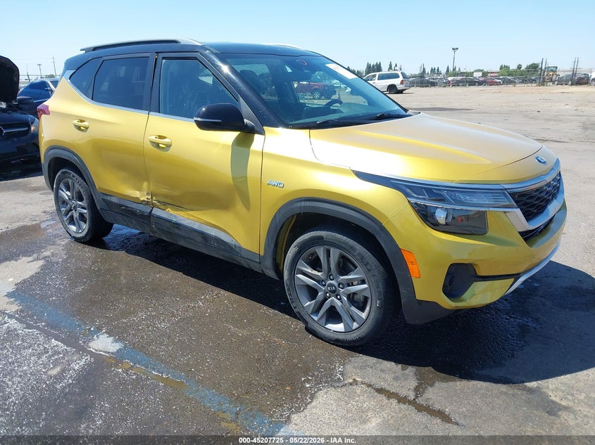 2021 Kia Seltos VIN KNDEUCAA9M7222956 IAAI salvage auction — RIGHT SIDE, Salvage (California), sold $4,000 on 2026-07-22 (photo 1)