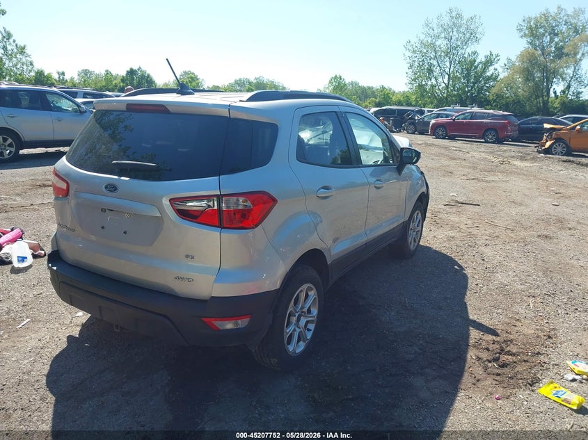 2018 Ford Ecosport VIN MAJ6P1UL4JC160582 IAAI salvage auction — FRONT END, Salvage Title, sold $25 on 2026-07-28 (photo 4)