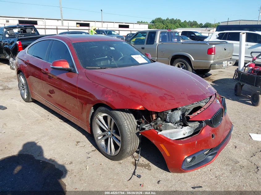 2019 BMW 4er VIN WBA4J1C50KBM17974 IAAI salvage auction — FRONT END, Salvage Title, sold $7,100 on 2026-08-12 (photo 1)