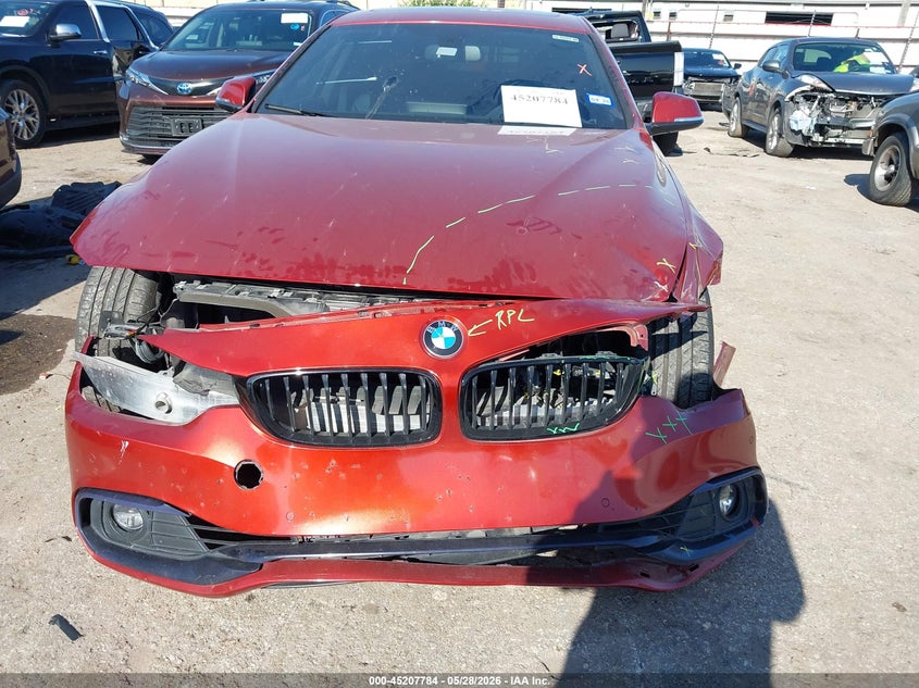 2019 BMW 4er VIN WBA4J1C50KBM17974 IAAI salvage auction — FRONT END, Salvage Title, sold $7,100 on 2026-08-12 (photo 6)